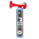 1x AAB Signal Horn, 106 dB(A) Bis Zu 320 Kurze Pieptöne Mit Nicht Brennbarem Gas, Tröten Fussball...