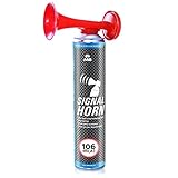 1x AAB Signal Horn, 106 dB(A) Bis Zu 320 Kurze Pieptöne Mit Nicht Brennbarem Gas, Tröten Fussball...