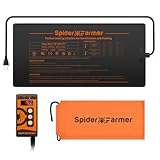 Spider Farmer Heizmatte für Pflanzen, Wärmematte Set mit Thermostatregler für Sämling...