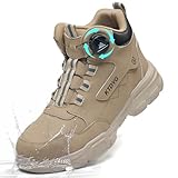 KTDYG Sicherheitsstiefel Herren Damen Wasserdicht Arbeitsschuhe Leicht Sportlich Sicherheitsschuhe...