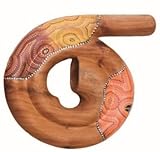Didgeridoo, didghorn Mahagoni, Spirale Painted