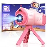 CHAKEYAKE 2 in 1 Kinderkamera mit Projektion, Stativ, 32GB-Karte, großer Akku, Geschenk für 3-12...