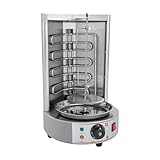 Dönergrill Rotisserie Gyrosgrill 50-300°C Hähnchengrill mit Spießgabeln, 2500W Edelstahl...