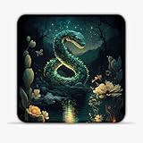 Gaming Mouse Mat Unreal Snake (20X20) cm 7.87(in) Mouse Pad Cloth Gaming Mouse Pad Non-Slip Rubber...