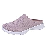 Leichte Sommerschuhe Damen Slipper - Schuhe Damen Sneaker Atmungsaktive Turnschuhe Orthopädische...