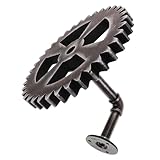 TOPPERFUN Industrielles Wandregal aus Zahnradform Rostfreies Vielseitiges Wanddisplay für Bad...