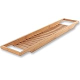 Torrex® 30540 Badewannenregal aus Bambus in verschiedenen Größen Badewannenablage (74 x 15 x 3,5...