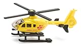 siku 0856, Rettungshubschrauber, Metall/Kunststoff, Gelb, Drehbare Rotoren