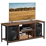 VASAGLE TV-Schrank, Fernsehtisch, TV-Regal, Lowboard mit offenen Fächern, für Wohnzimmer,...