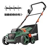 Witlight Akku-Rasenmäher kompatibel mit Makita Akku 18V, Akku-Vertikutierer-Lüfter (38cm...