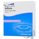 Bausch + Lomb SofLens Daily Disposable Tageslinsen, sphärische Kontaktlinsen, weich, 90 Stück BC...