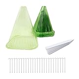 Rigute 10 Stück Pflanzenhut,Pflanzhilfe mit 20 Nägel, Pflanzenschutz vor...