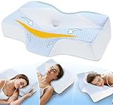 Hypuno Orthopädisches Memory Foam Kopfkissen Nackenstützkissen gegen Nacken- & Schulterschmerzen...