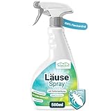 HomeBugProtect Läuse Spray 500ml - Anti Läuse Spray für Textilien und Möbel - Effektives Läuse...