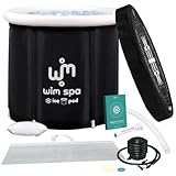 Wim Spa Ice Pod (80 cm Ø x 80 cm ⇡) XL - Faltbares isoliertes Eisbad/Eisfass für Cold Plunge...