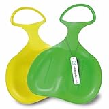 Active Peak® 2er Set Po-Rutscher Schlitten mit Griff Poporutscher Rodel Bob Schneerutscher für...