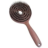 Halovida -Bürste, weiche Borstenhaarbürste, Hohlkamm 22x10x5 cm/8.66x3.94x1,97 Zoll...