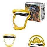 Anti-Fog Protective Full Face_Shield, Reusable Super Face Protective Cover, HD Durable Adjustable...