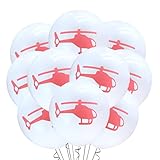 Malayan Products Rosa Helikopter-Luftballons, Latex, Mädchen, Piloten, Geburtstagsdekorationen,...