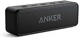 Anker SoundCore 2 Bluetooth Lautsprecher, Enormer Bass mit Dualen Bass-Treibern, 24h Akku,...