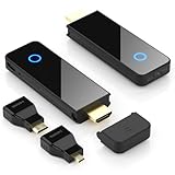 BEQOOL Wireless HDMI Transmitter and Receiver - 4K Decoding 1080P 60HZ Output, Dual Band 2.4/5GHz,...
