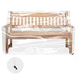 Gartenbank Abdeckung Gartenbank 2 Sitzer 135×80× 75cm Schutzhülle Gartenbank Regenschutz Mit...