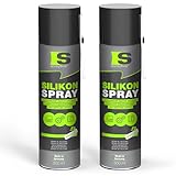 Spraytive 2 x 500ml Silikonspray - Schmiermittel & Gleitspray für Auto, Gummi, Kunststoff & Metall...