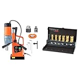 VEVOR Profi Kernbohrmaschine Magnetbohrmaschine 1550 W & Ruko Terrax A108820T 7-teiliges Set...