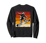 Snowboard Wintersport Snowboard Retro Sweatshirt