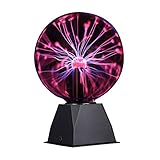 DELIPOP 6 Zoll Magische Plasmakugel, Globe Sphere Light Berührungs- und Schallempfindliche Plasma...