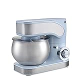 DMS® Küchenmaschine, 1600 Watt, 6,5L Edelstahlschüssel, 6 Geschwindigkeiten, Knethaken,...