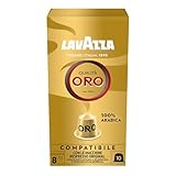 Lavazza Qualità Oro, Arabica-Bohnen mit fruchtig-floralem Geschmack, 10 Kapseln, Nespresso...