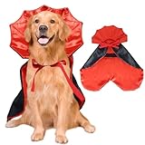 Hundekostüm für Große Hunde Halloween Hund Kostüme Vampir Umhang für Mittlere Hunde