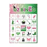 Générique Bingo-Kartenspiel, Hexe, Partyzubehör, Gesellschaftsspiel Halloween | Karten für...