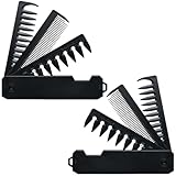 Butterfly Kamm,Styling Kammarer Klappkamm für Herren,Bart Kamm