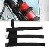 Walmeck Auto-Feuerlöscher-Befestigungshalter, Gürtelband für , Verstellbar, Rot, Schwarz...