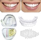 Wttfc 2 Pairs Temporary Dentures, Dentures Prosthesis, Temporary Dental Repair Kit, Temporary Dental...