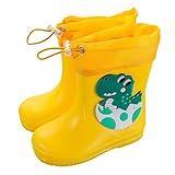 Wasserschuhe Kinder Wasserdicht Kurze Mädchen Stiefel Regenfüßlinge Kinder Sommer Junge 21...