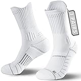 Rahhint Coolmax 3 Pack Kompressions Laufsocken Herren Damen Anti-Blasen-socken Running Socks...