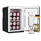 Sommertal KS15 Mini Kühlschrank, kühlen und wärmen, Volumen 15L, 230V für Zimmer Steckdose und...