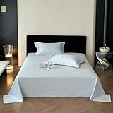 JIANINGHOME Bettlaken ohne Gummizug 245x270cm Baumwolle, auch für...