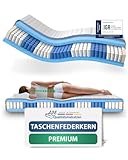AM Qualitätsmatratzen Premium Taschenfederkernmatratze 90x200cm H3 24cm - Made in Germany & Oeko...