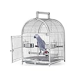 Vogelkäfig käfig Edelstahl Kleiner Budgie Finch Canary Bird Cage 42 * 37 * 54CM Pet Home,...