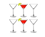 Pasabahce 44698 - Martini Glas, Cocktailglas, Partyglas, V-förmige Martini Gläser, 6er Set
