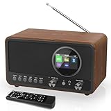 MONODEAL DAB Radio (DAB+, DAB Plus, UKW, HiFi Lautsprecher 5W, Kopfhöreranschluss, TFT Display,...