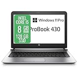 HP ProBook PC Notebook Intel i5 6th, RAM 8 GB, SSD 128 GB, Display 13,3 Zoll, WiFi, BT, Cam, Windows...