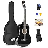 MAX SoloArt - 4/4 Akustik Gitarre für Anfänger Einsteiger Erwachsene - Akustikgitarre inkl....