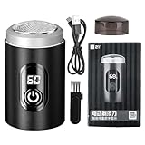 Nass- und Trockenrasierer für Männer | wasserfester und platzsparender Mini-Rasierer –...