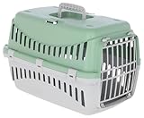 Kerbl Pet Transportbox Expedion, Mint/hellgrau, 45x30x30 cm, Hundebox, Katzenbox, Hundetransport,...