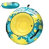 Winter-Schlitten – Aufblasbarer Winterschlitten mit Schneeskifahren | Verdicktes Schneespielzeug...